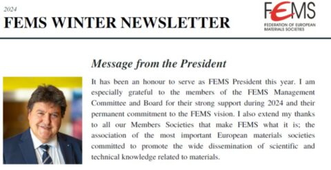 Zum Artikel "Winter-Newsletter der Federation of European Materials Societies (FEMS)"