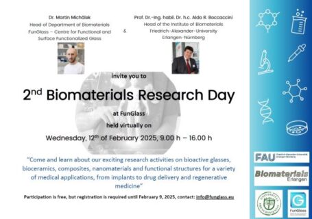 Zum Artikel "2. International Biomaterials Research Day im FunGlass Center"