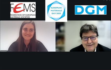 Zum Artikel "Andrada-Ioana Damian-Buda gewinnt den Masterarbeit-Vortragswettbewerb der Deutschen Gesellschaft für Materialkunde (DGM)"